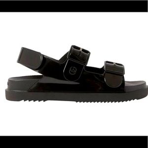 Gucci Black sandals with double G’s